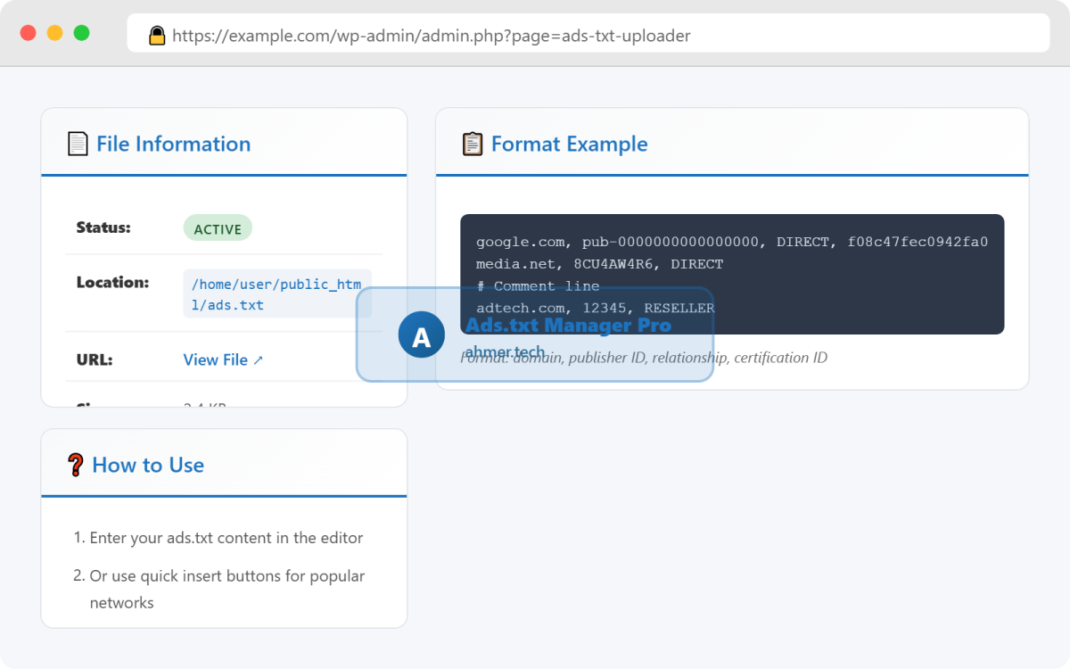 Ads.txt Manager Pro - WordPress File Manager